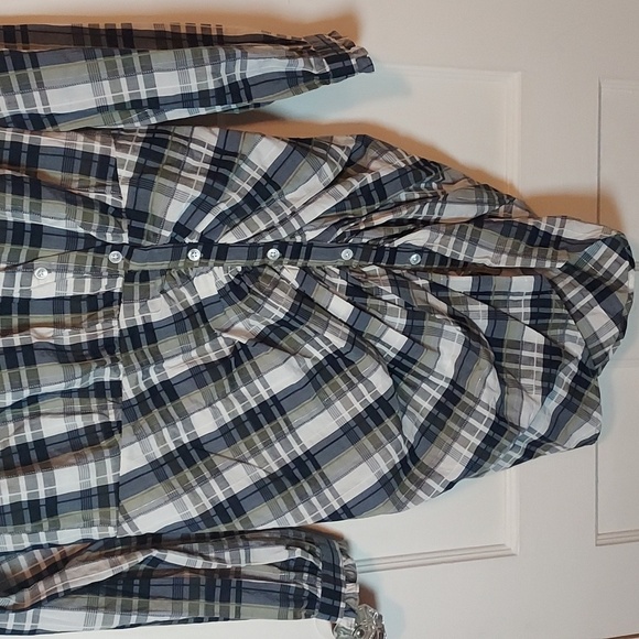 Veronica Beard Vilette Shirtdress in Army Multi - Picture 7 of 16